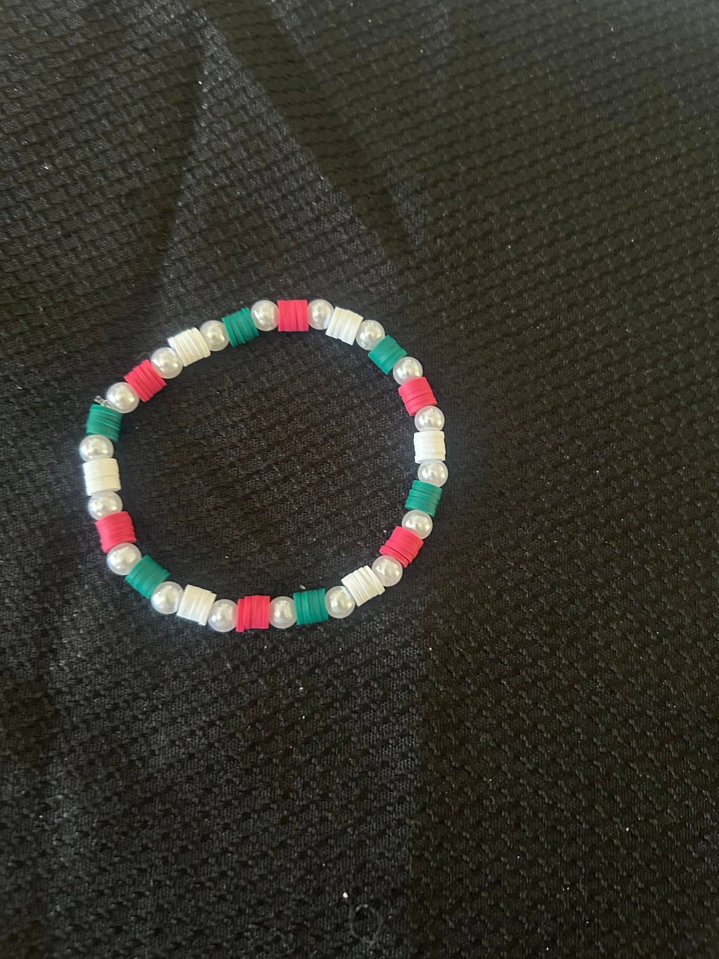Christmas Pearl Bracelet