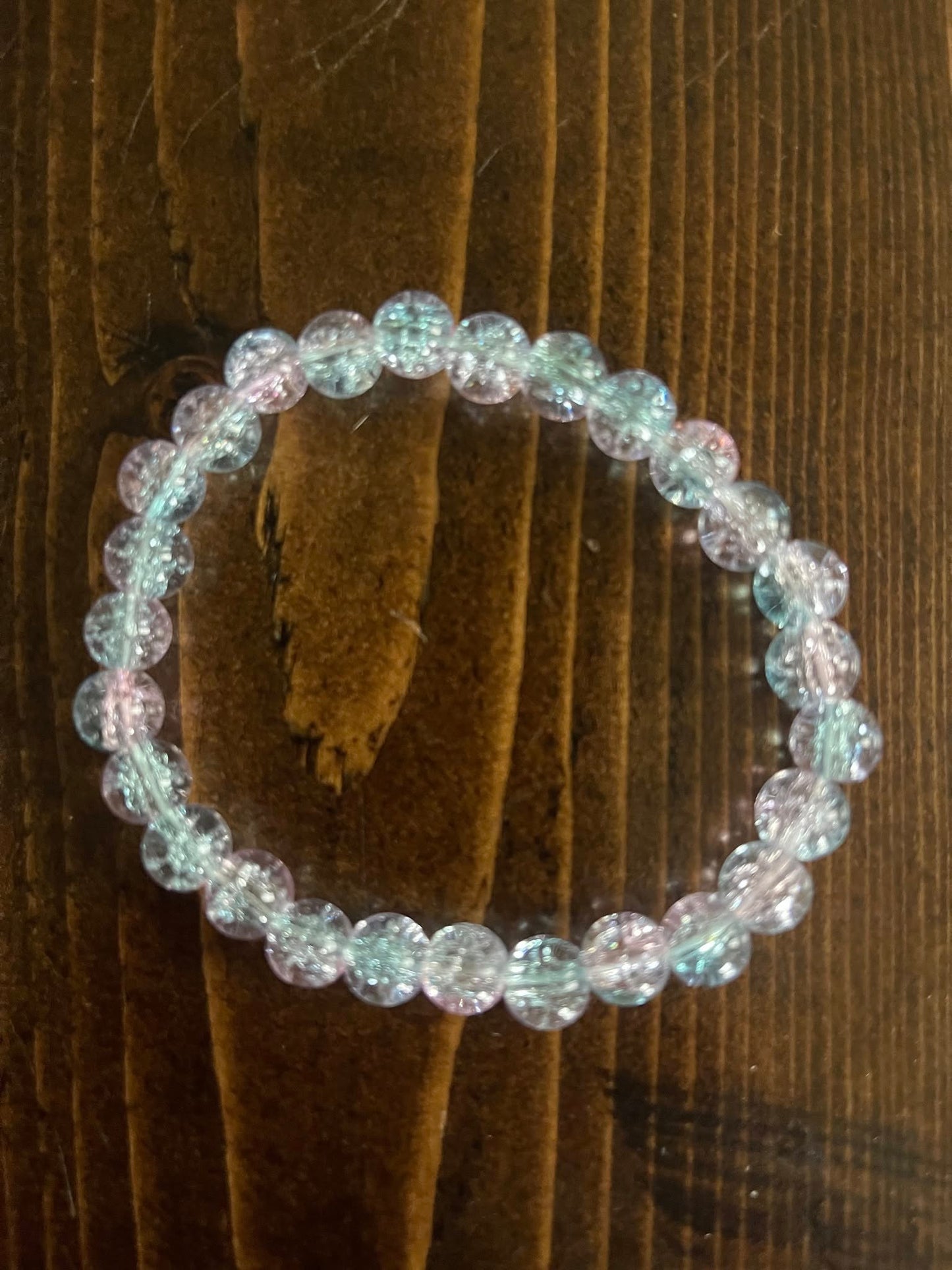 Pretty in Pink Glass Bead Bracelet