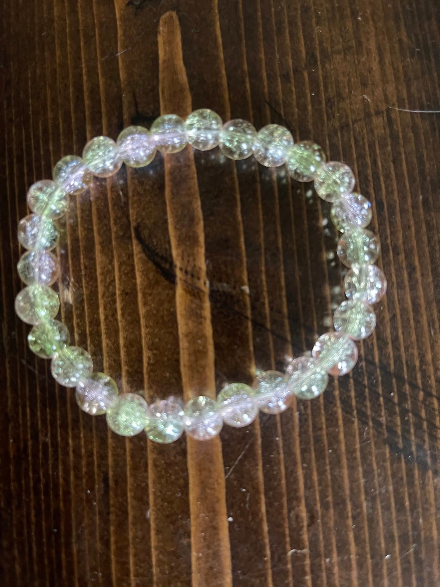 Tinkerbell Glass Bead Bracelet