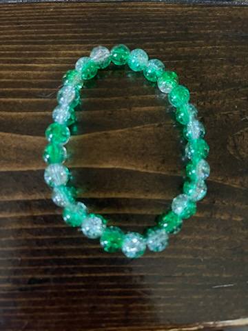 Forest Whisper Glass Bead Bracelet