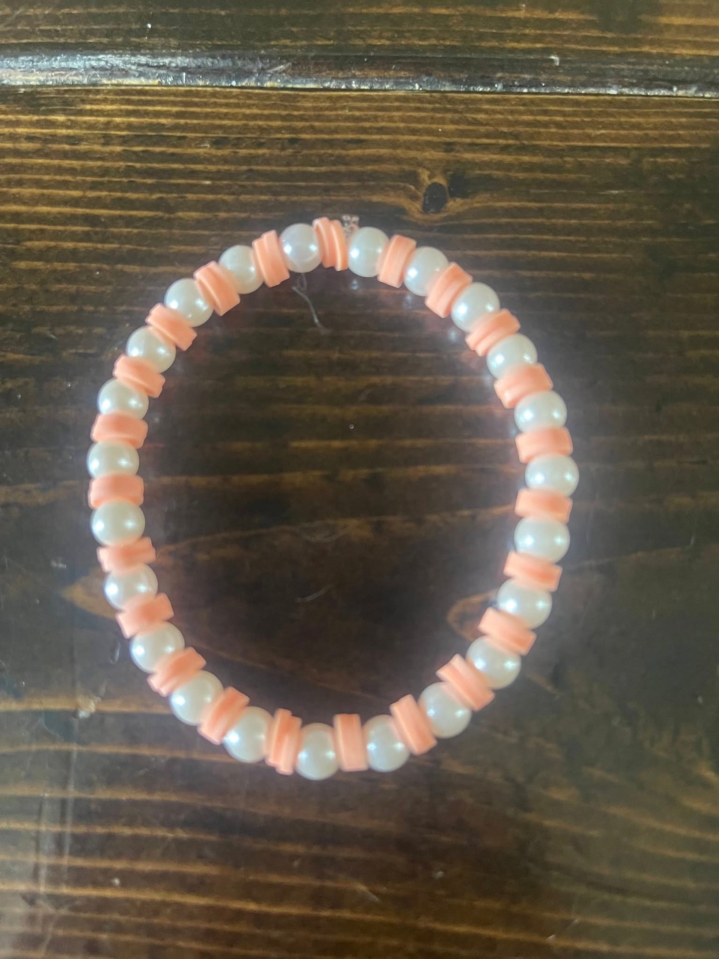 Peach Pearl Bracelet