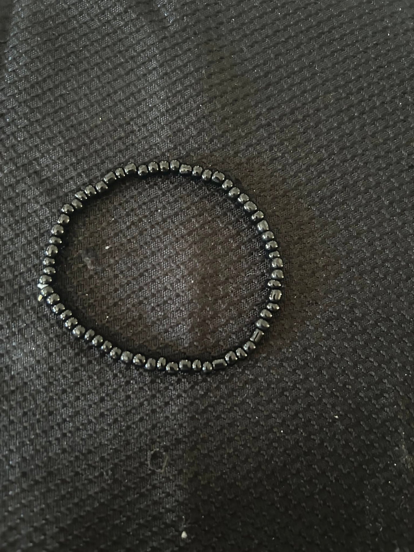 Black Seed Bead Bracelet