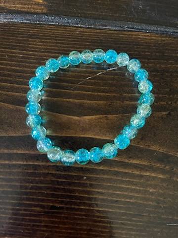 Jade Lagoon Glass Bead Bracelet
