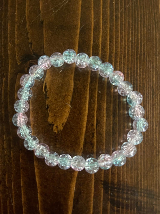 Pretty in Pink Glass Bead Bracelet