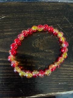 Firework Surprise Glass Bead Bracelet