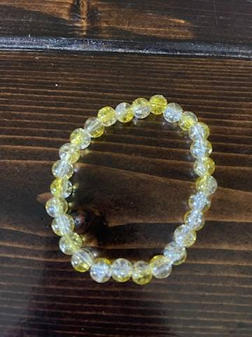 Banana Glass Bead Bracelet