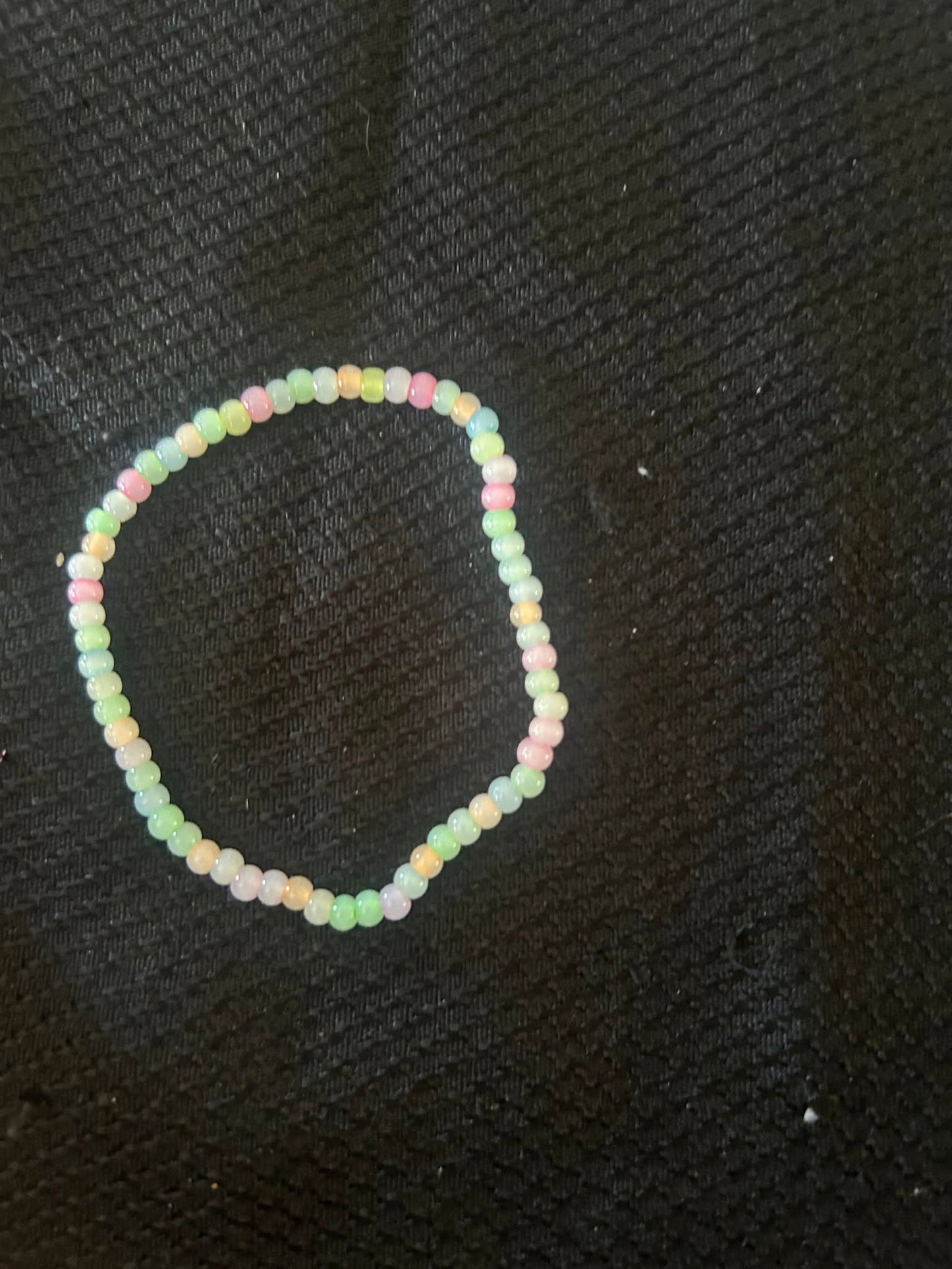 Glow in the Dark Seed Bead Bracelet