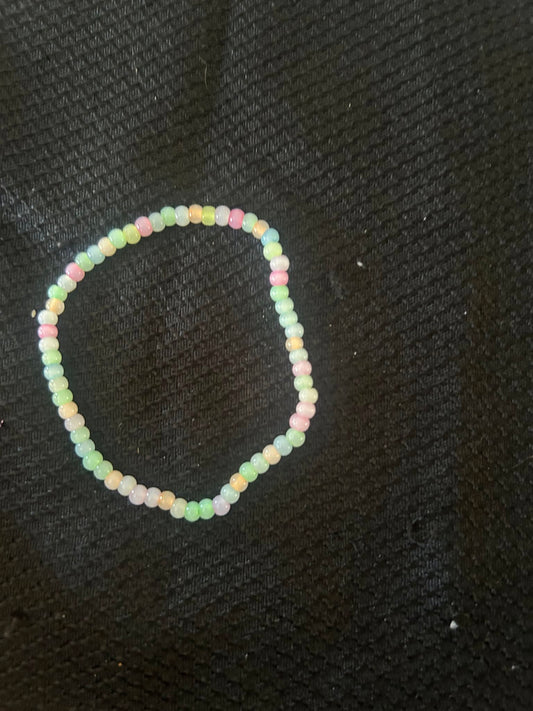 Glow in the Dark Seed Bead Bracelet
