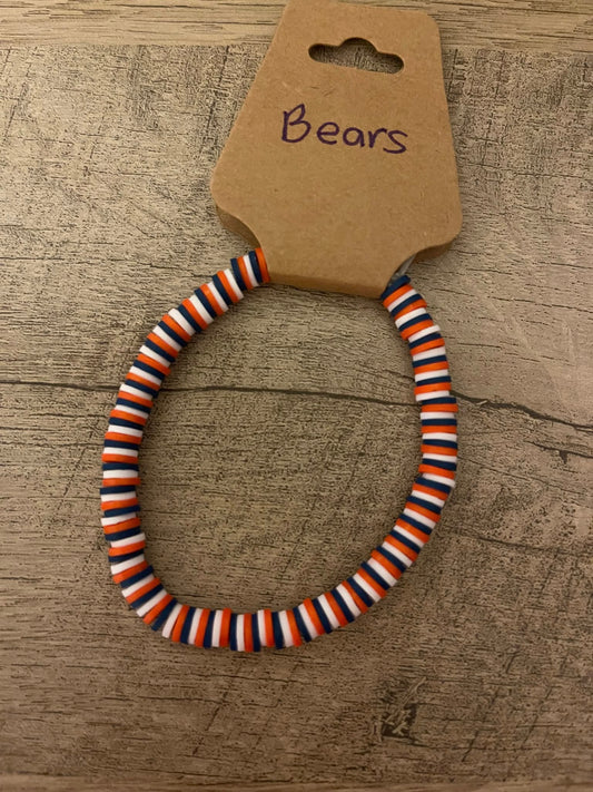 NFL Bears Football Bracelet