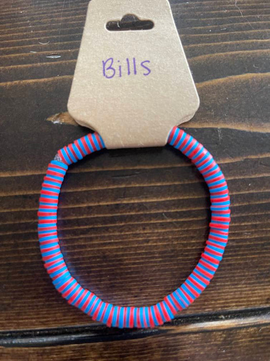 NFL Bills Football Bracelet