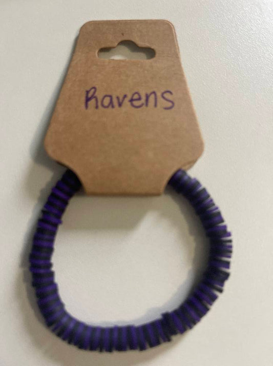 NFL Ravens Football Bracelet