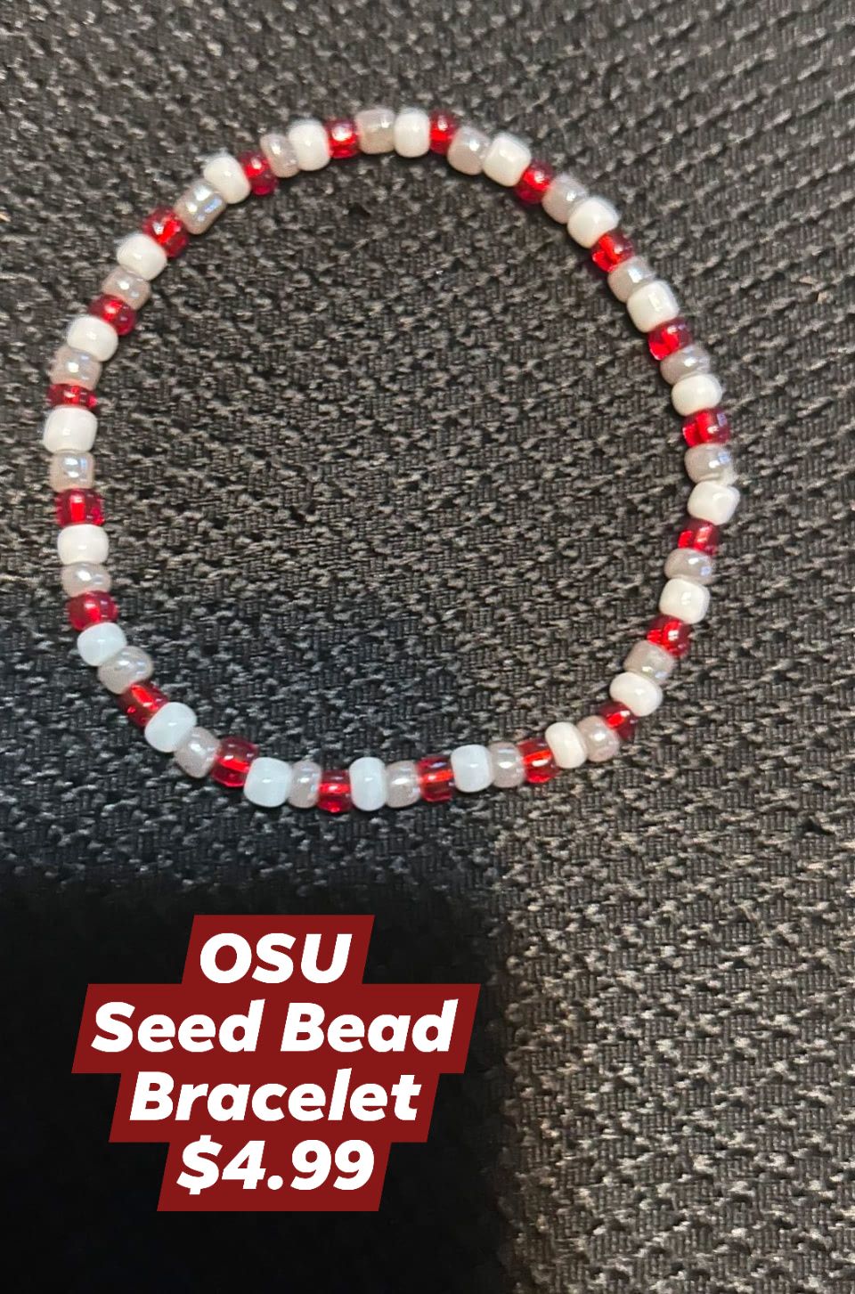 OSU Seed Bead Bracelet