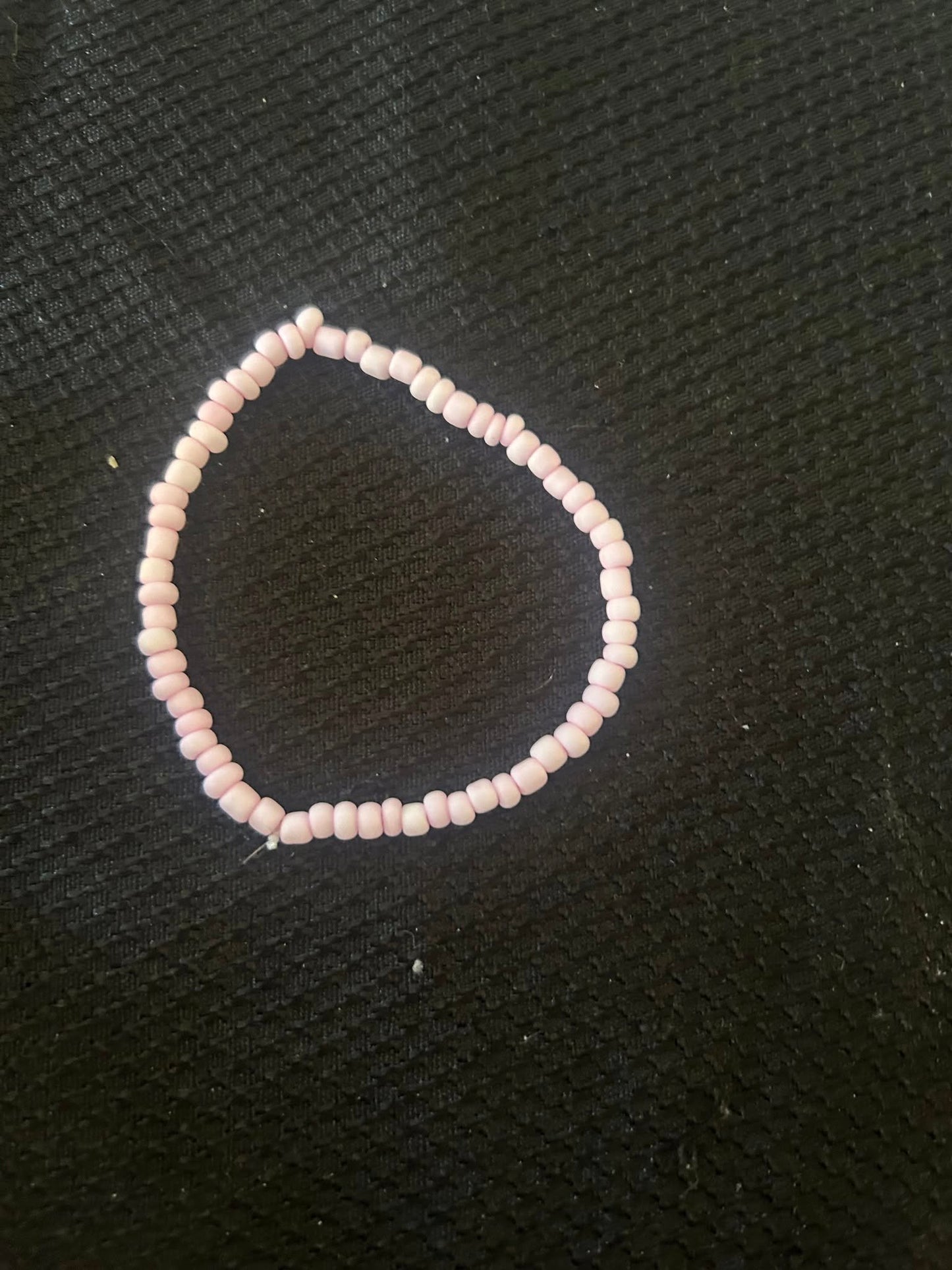 Pink Seed Bead Bracelet