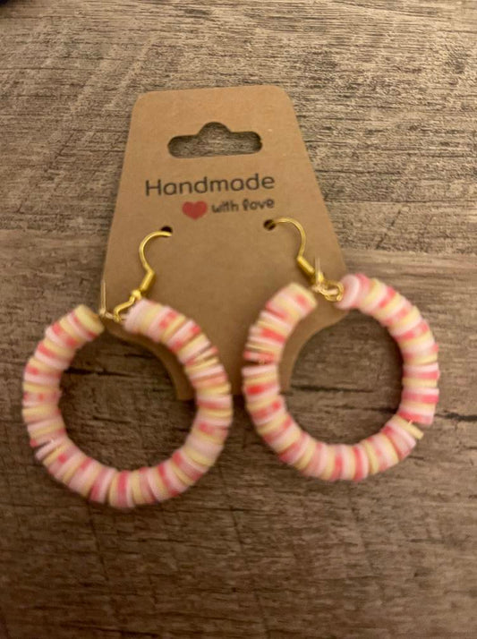 Strawberry Banana Smoothie Earrings