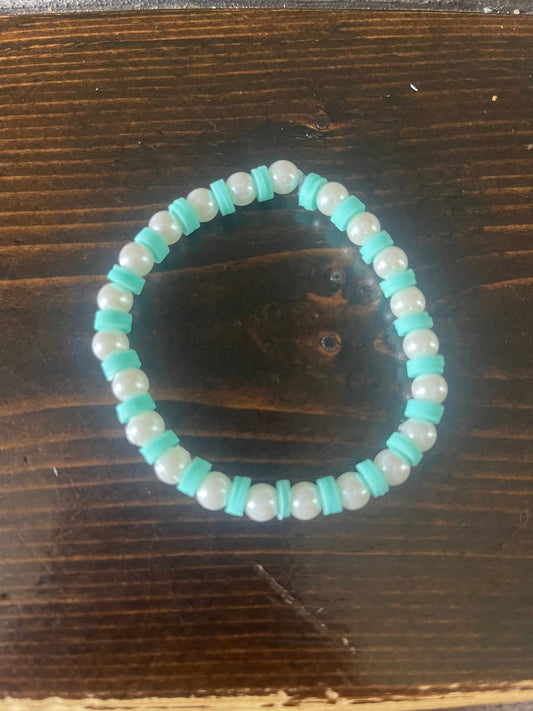 Teal Pearl Bracelet