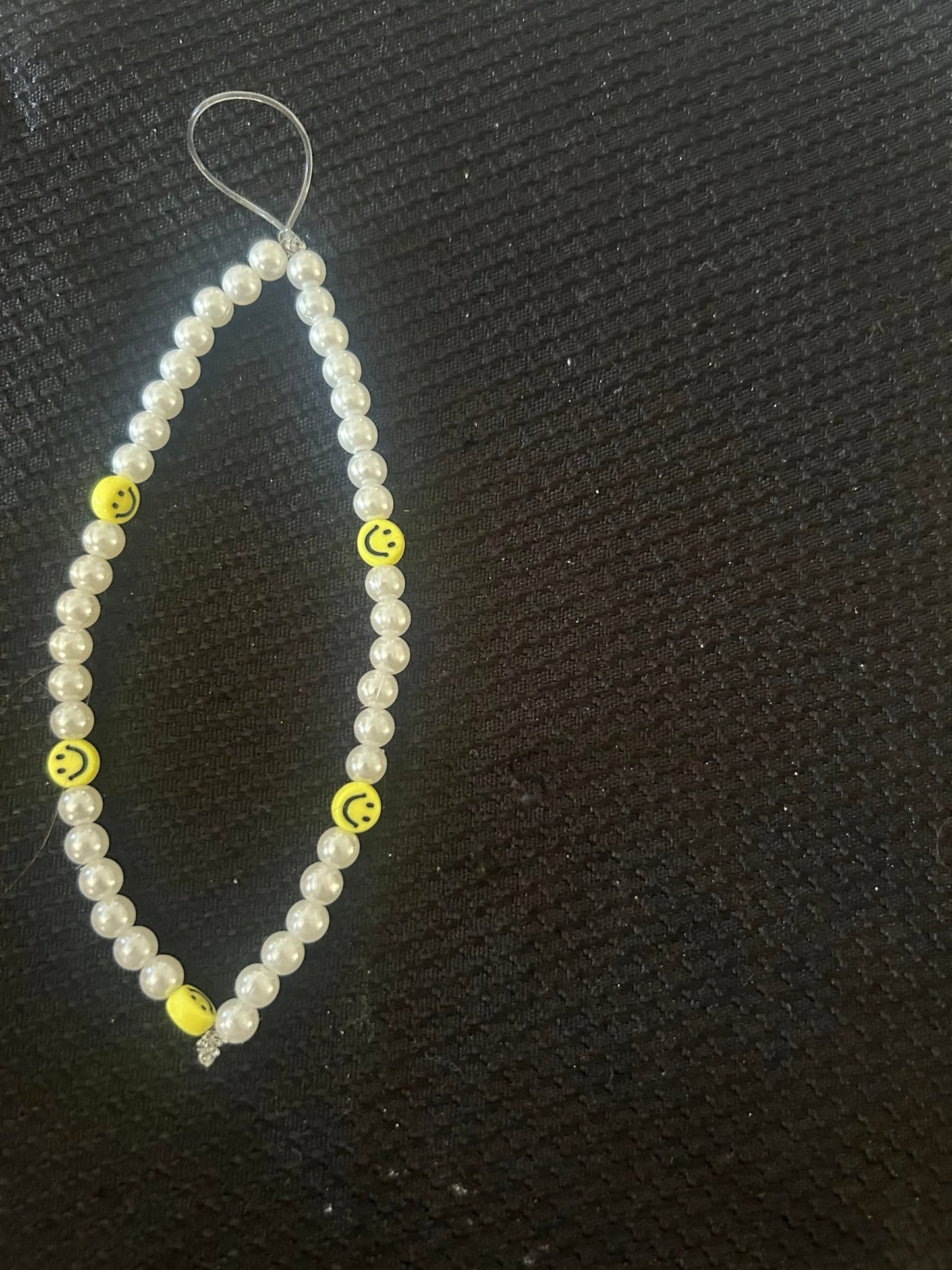 Yellow Smiley Face Phone Charm